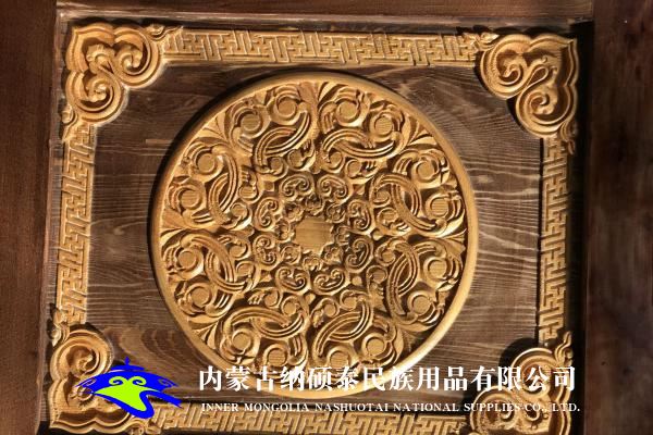 實木蒙古包內(nèi)飾