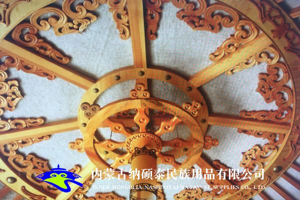 實(shí)木蒙古包內(nèi)飾