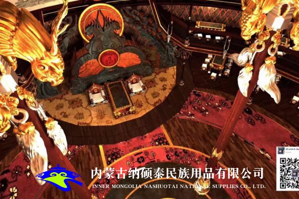 實木蒙古包內(nèi)飾