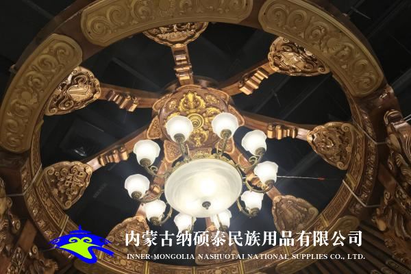 實(shí)木蒙古包內(nèi)飾