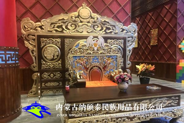 實木蒙古包內(nèi)飾