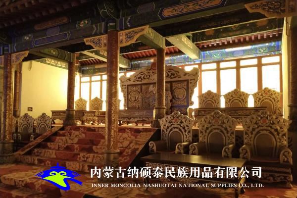 實木蒙古包內(nèi)飾