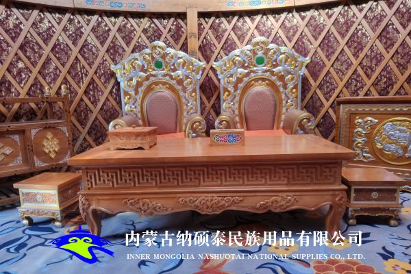實木蒙古包內(nèi)飾