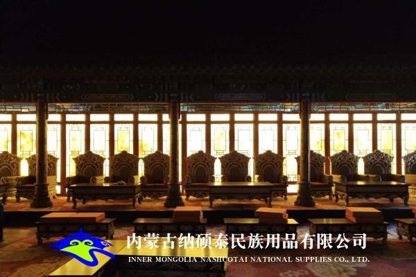 實木蒙古包內(nèi)飾